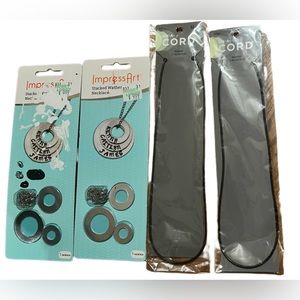 NWT- Impress Art & Cord Necklace, DIY Necklace kits